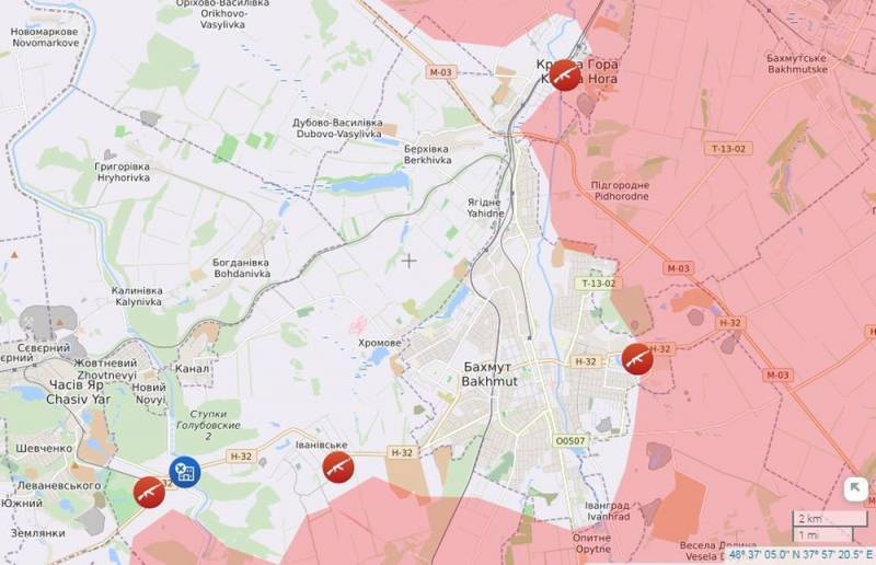 Пригожин заявил об отсутствии российских войск в радиусе 50 км от Бахмута