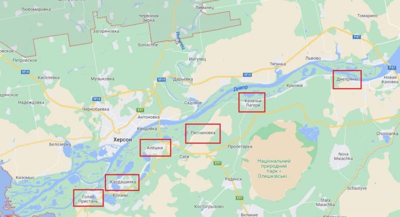 ВСУ ведут массированный обстрел левобережья Днепра в Херсонской области