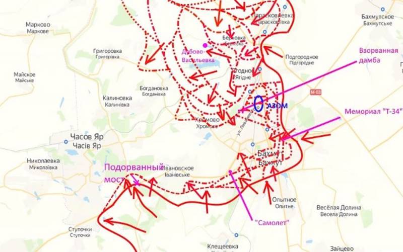 ЧВК «Вагнер», поддерживаемая с флангов ВС РФ, выдавливает ВСУ из Артемовска