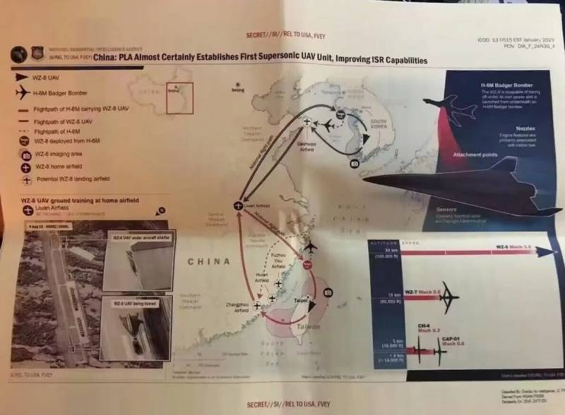 Описан сценарий применения секретного китайского беспилотника WZ-8