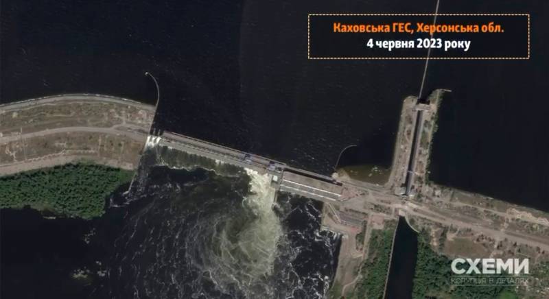 Опубликован первый спутниковый снимок разрушенной Каховской ГЭС
